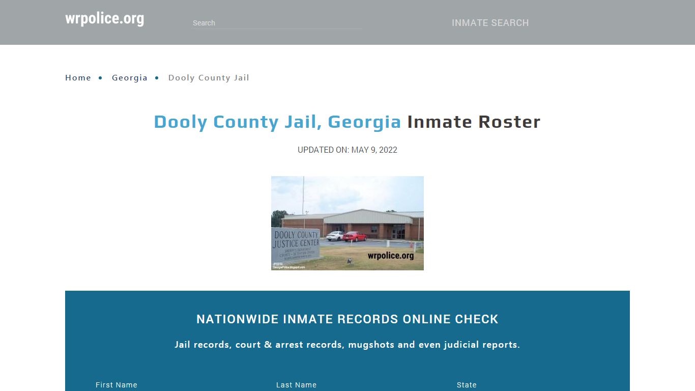 Dooly County Jail, Georgia - Inmate Locator